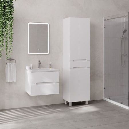 Шкаф-пенал Onika Айленд 405003 50х190 напольный цвет белый