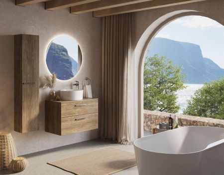 Столешница Roca The Gap A857419517 80х50 накладная цвет бежевый