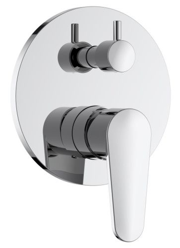 Смеситель для ванны и душа Voda Waterfall WF83-2 встраиваемый в стену хром - фото 2