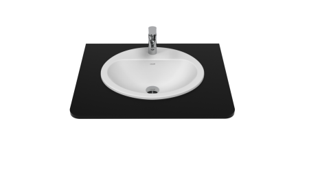 Раковина из сантехнического фарфора Creavit TP225-00CB00E-0000 53х45 встраиваемая цвет белый