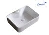 Раковина из сантехнического фарфора Cerutti SPA CR0094 50х40 накладная цвет белый 1 отверстие под смеситель