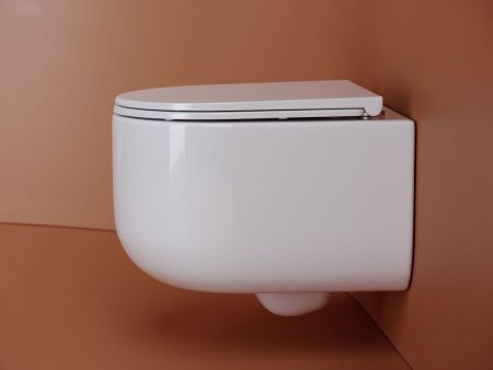 Унитаз подвесной Ceramica Nova ULMA CN4006 белый с сиденьем микролифт безободковый душевой смыв
