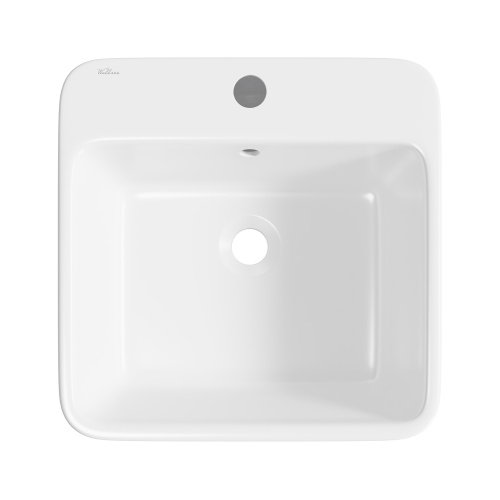 Раковина из сантехнического фарфора Wellsee Callipy Art 33890300S 40х40 напольная цвет белый глянцевый 1 отверстие под смеситель - фото 3 Раковина из сантехнического фарфора Wellsee Callipy Art 33890300S 40х40 напольная цвет белый глянцевый 1 отверстие под смеситель - фото 3