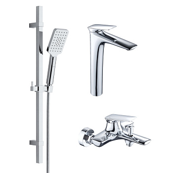 Душевая стойка Bond Cube B03-5700 настенная цвет хром глянцевый