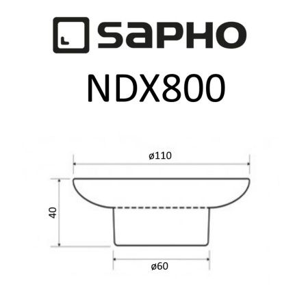 Мыльница Sapho X-ROUND NDX800