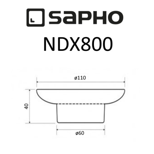 Мыльница Sapho X-ROUND NDX800 - фото 2