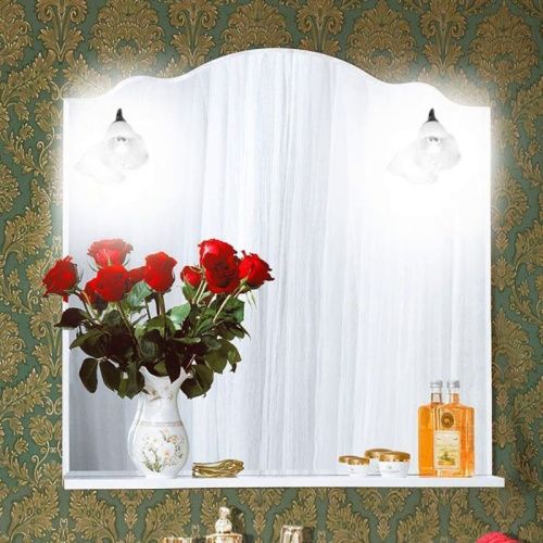 Зеркало-шкаф с подсветкой Бриклаер 4627125411380 90х17х90 подвесной цвет белый - фото 2