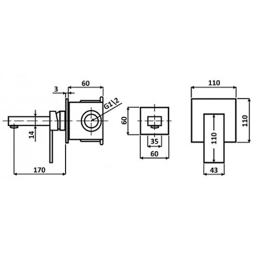 Смеситель ALMAes Liva TVZ-1842 встраиваемый хром - фото 2