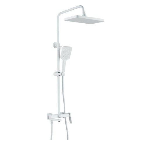 Душевая стойка Raffine F3699C настенная цвет белый - фото 2