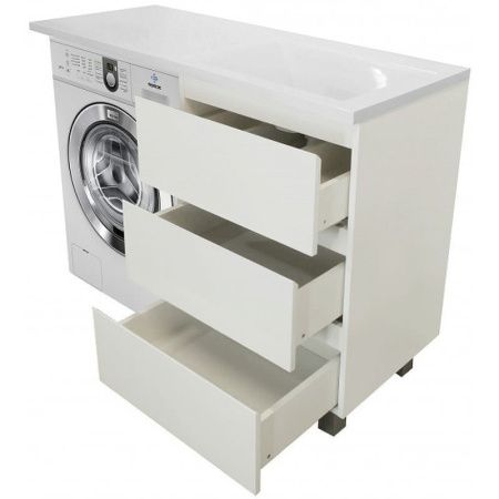 Тумба с раковиной Эстет Dallas Luxe 130 ФР-00002271 60х50 напольная цвет белый