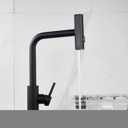 Смеситель для кухни Raffine F203H на мойку черный