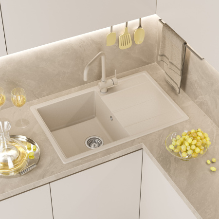 Кухонная мойка Misty Linkor LIN-78х51-02 78х51 цвет бежевый