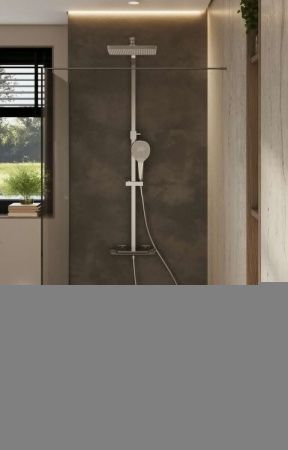 Душевая перегородка Allen Brau Infinity 3.21028.BBA.T 140х200 стекло тонированное профиль черный