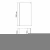 Душевая перегородка Wasserkraft Rur 30W 30W44BG-MG 100х200 стекло матовое профиль золото