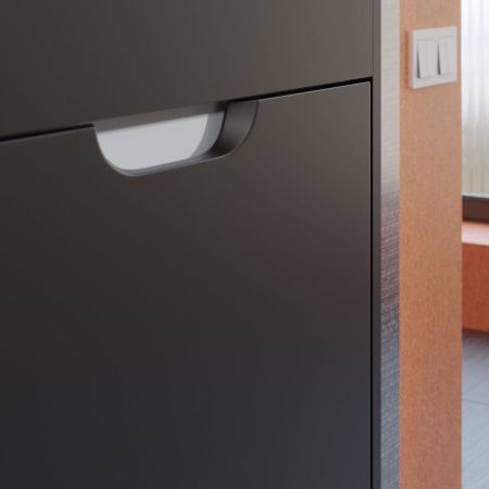 Тумба под раковину Uperwood Modul 2930205364 60х20 подвесная цвет черный