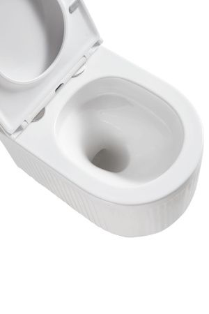 Унитаз подвесной Grossman Торнадо GR-4408SQ белый с сиденьем микролифт безободковый смыв торнадо