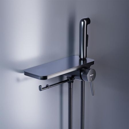 Гигиенический душ со смесителем Damixa Jupiter 773500301 черный