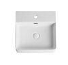Раковина из сантехнического фарфора Orange B04-405w 40х40 накладная цвет белый
