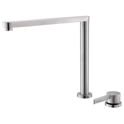 Смеситель для кухни Esko Kitchen K52 на столешницу нержавеющая сталь - фото 2