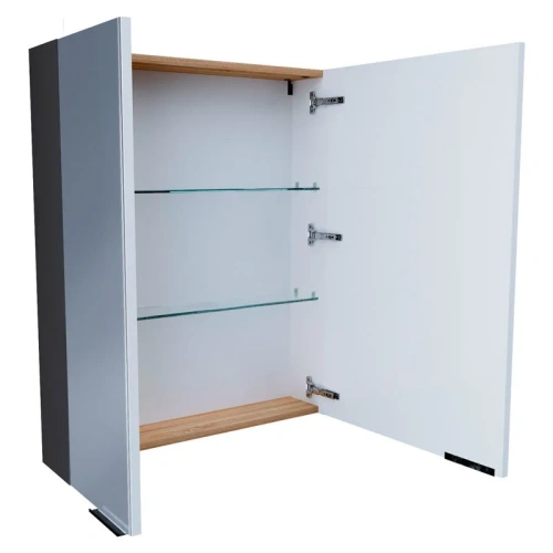 Зеркало-шкаф 1MarKa Gaula У92541 60х15х80 подвесной цвет черный - фото 3 Зеркало-шкаф 1MarKa Gaula У92541 60х15х80 подвесной цвет черный - фото 3