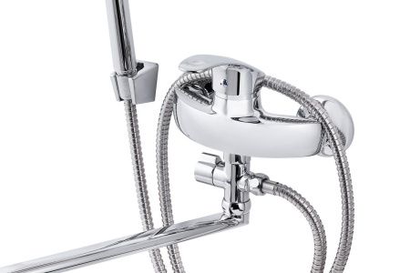 Смеситель для ванны и душа FAUZT FZs-814-115 настенный хром