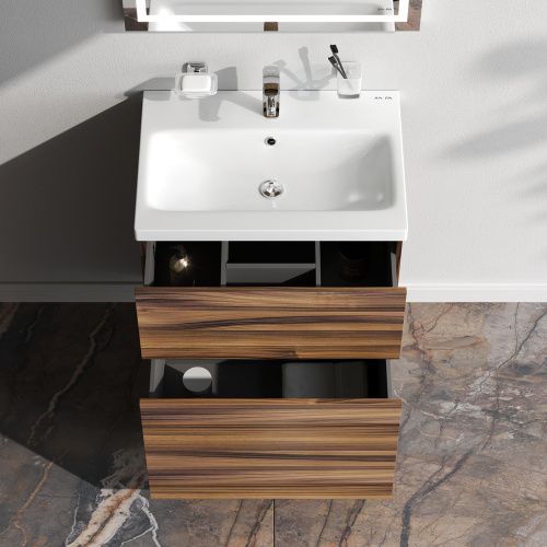 Тумба под раковину Am.Pm Gem M90FSX0602HF 60х41х81 цвет орех - фото 3