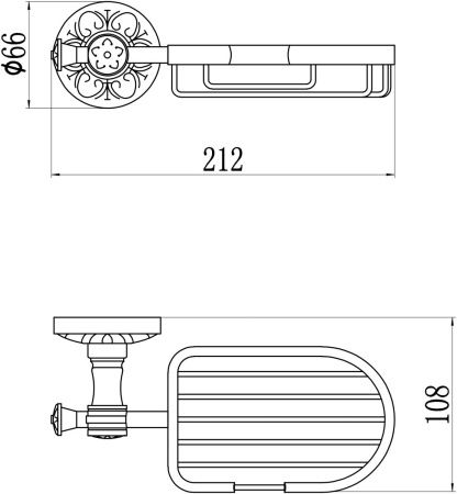 Мыльница Savol S-005832A
