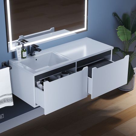 Тумба под раковину Uperwood Tanos 291020265 120х50 подвесная цвет белый