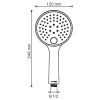 Душевая лейка Wasserkraft Sauer 7100 A207 цвет золото