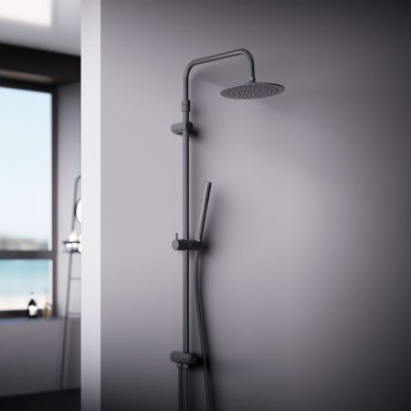 Душевая стойка Damixa Scandinavian Pure 936000300 настенная цвет черный