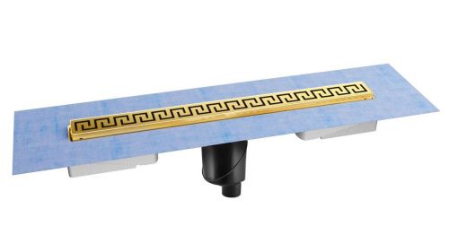 Душевой лоток Berges B1 Antik 092026 90х10 золото