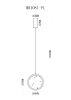 Светильник подвесной Myfar Lora (Лора) MR1081-PL