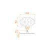 Верхний душ RGW Shower Panels 21148325-01 25х15 хром