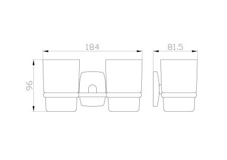 Стакан для зубных щеток Wonzon & Woghand Porto WW-1801