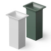 Раковина керамическая Dea Design Pedestal Basin DD2014 500 18 50х40 напольная цвет белый без отверстий под смеситель