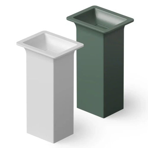 Раковина керамическая Dea Design Pedestal Basin DD2014 500 18 50х40 напольная цвет белый без отверстий под смеситель - фото 2