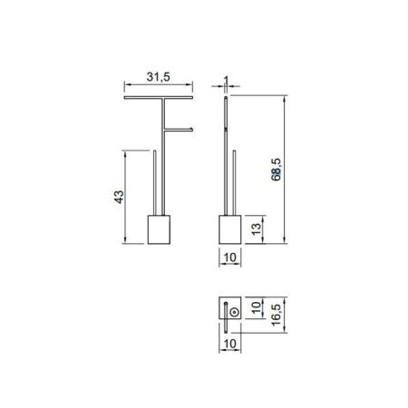 Стойка с аксессуарами для ванной Antonio Lupi Biviocombi BIVIOCOMBI2.6/545.nero marquinia