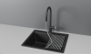 Смеситель для кухни Granula 8172, ЧЕРНЫЙ на мойку черный