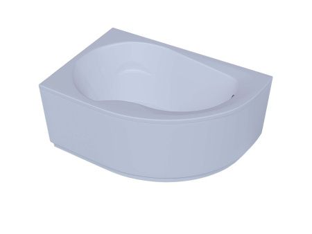 Ванна акриловая Aquatek Вирго VIR150-0000038 150х100 пристенная асимметричная с каркасом без ручек