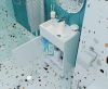 Тумба с раковиной 1MarKa July У85932 50х30 напольная цвет белый