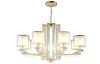 Люстра подвесная Crystal Lux Nicolas (Ницолас) NICOLAS SP-PL8 GOLD/WHITE