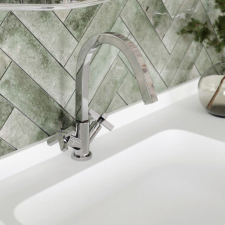 Смеситель Wasserkraft Weser 7800 7803 на раковину хром