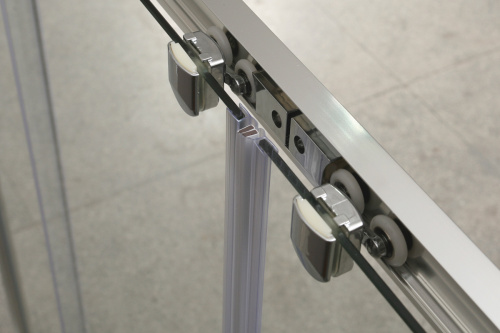 Душевая дверь BelBagno UNIQUE UNIQUE-BF-2-150/180-P-Cr 150х190 стекло рифленое профиль хром - фото 2