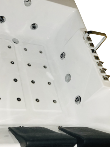 Ванна гидромассажная Royal Bath TRIUMPH RB665100DL 185х120 пристенная прямоугольная - фото 2