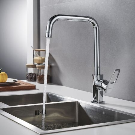 Смеситель для кухни Rossinka RS46 RS46-23 на мойку хром