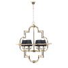 Люстра подвесная Lumina Deco Baltimore (Балтиморе) LDP 8020-6 GD+BK