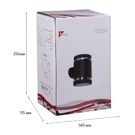 Уличный настенный светильник Reluce 86226-9.2-002CT 2*GX53 BK