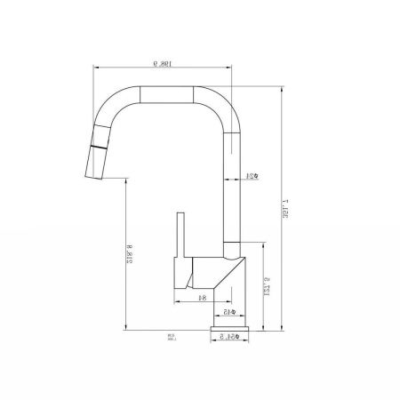 Смеситель для кухни Wonzon & Woghand WW-6018-MW на мойку белый