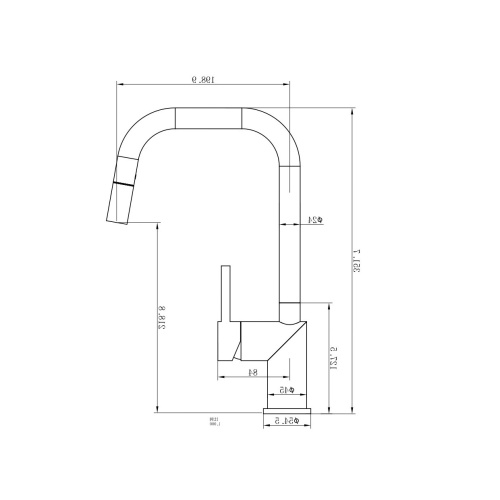 Смеситель для кухни Wonzon & Woghand WW-6018-BS на мойку/столешницу никель - фото 4