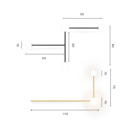 Светильник настенный ImperiumLoft Lines (Линес) 140828-26